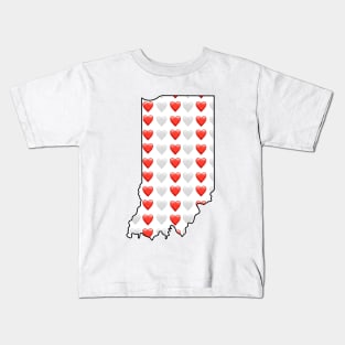 Indiana Heart Emojis Kids T-Shirt